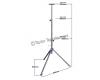 HEAVY DUTY GALVANIZED ADJUSTABLE TRIPOD STAND FOR LED SITE LIGHTING